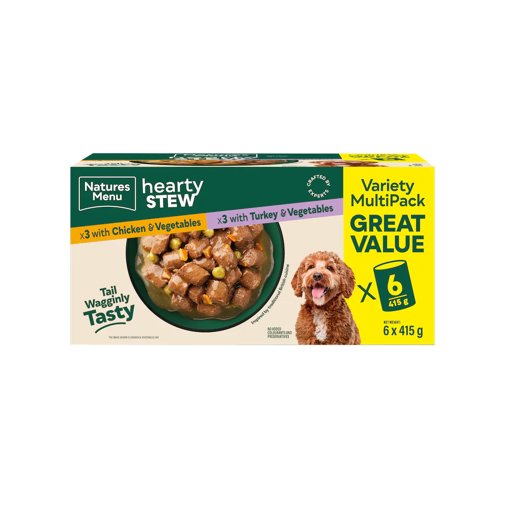 Natures Menu Dog - Chicken & Turkey Stew Cans 6x415g
