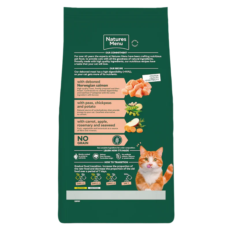Natures Menu Cat - Adult Salmon 1.25kg - Image 2