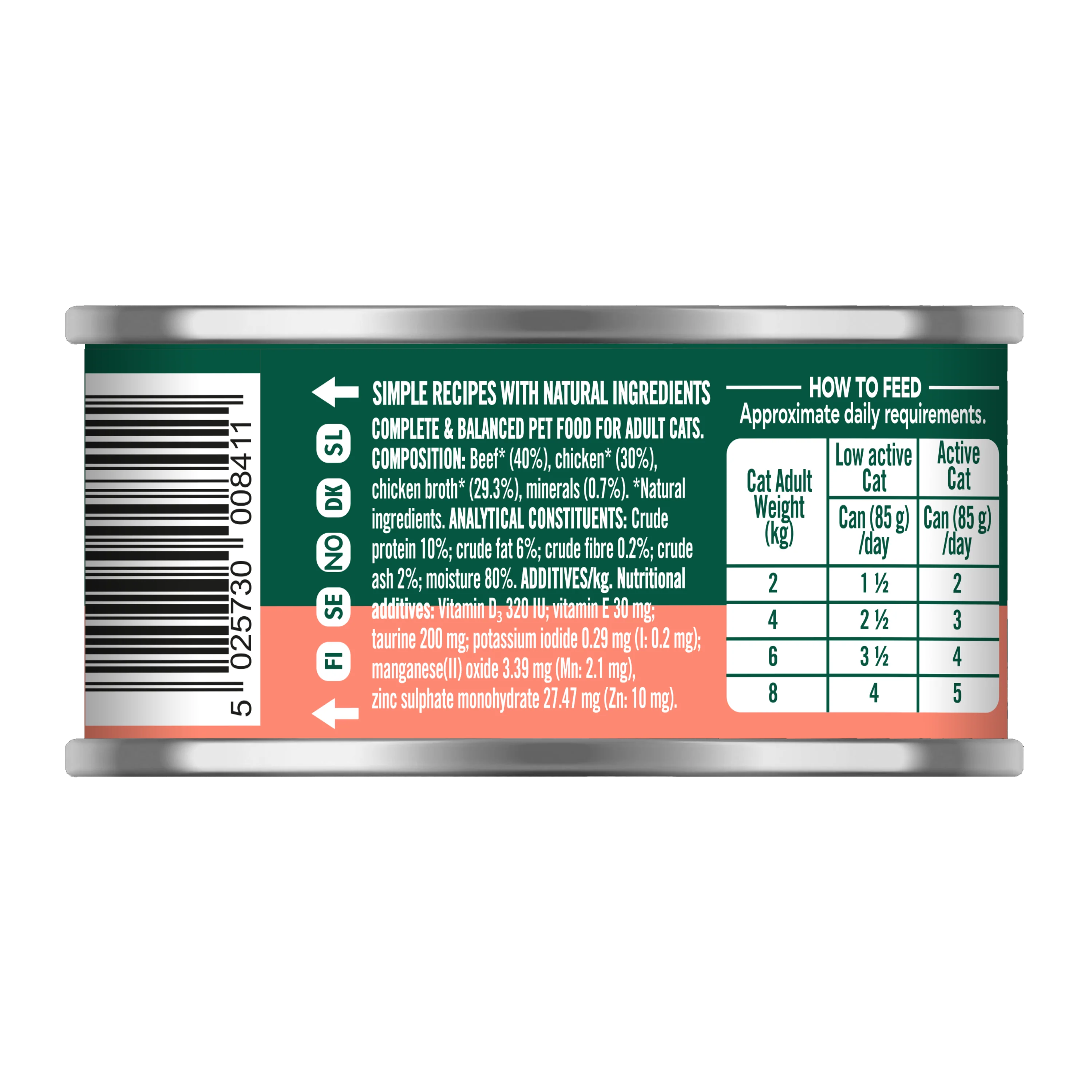 Natures Menu Cat - Can Adult Beef & Chicken 85g - Image 3