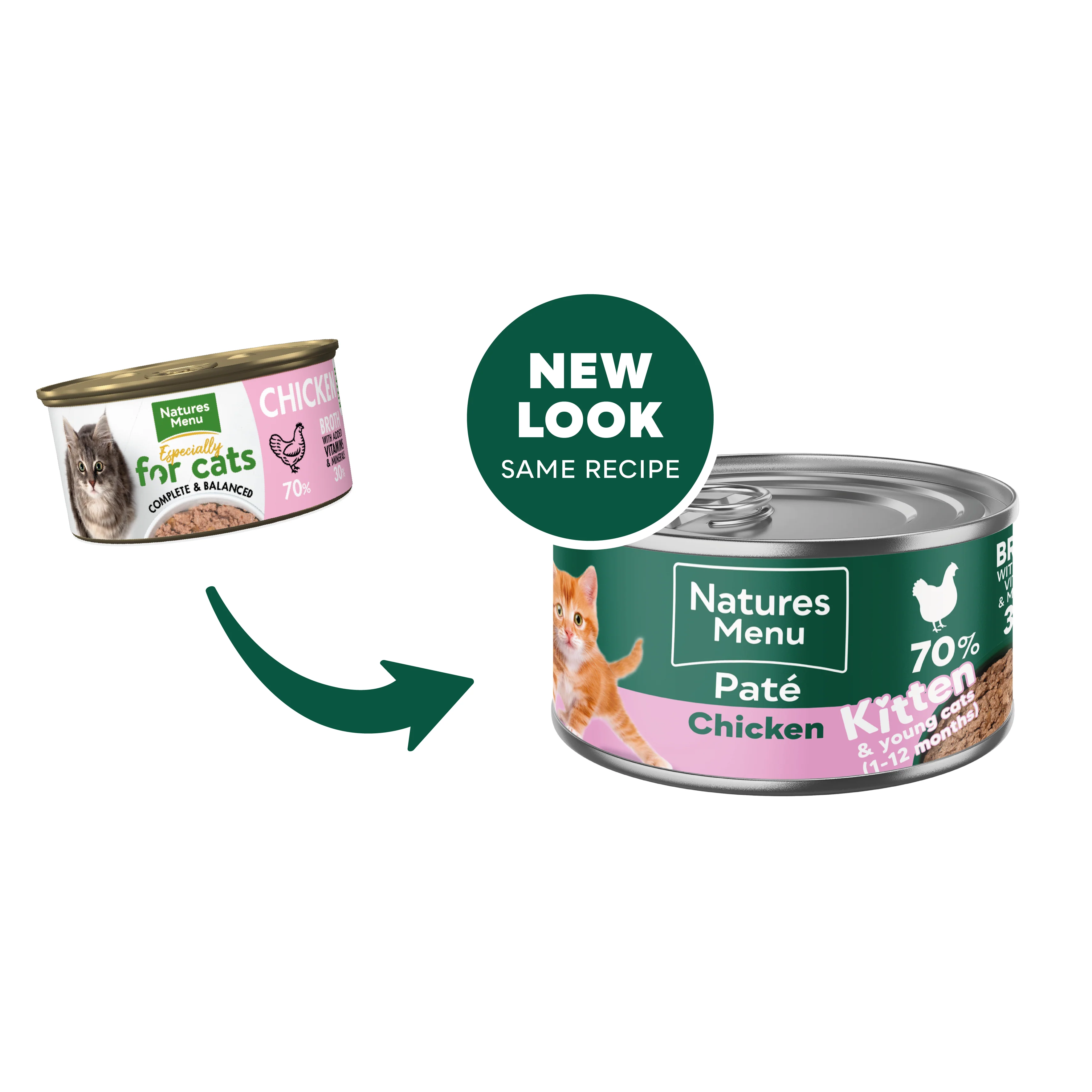 Natures Menu Cat - Can Kitten Chicken 85g - Image 2
