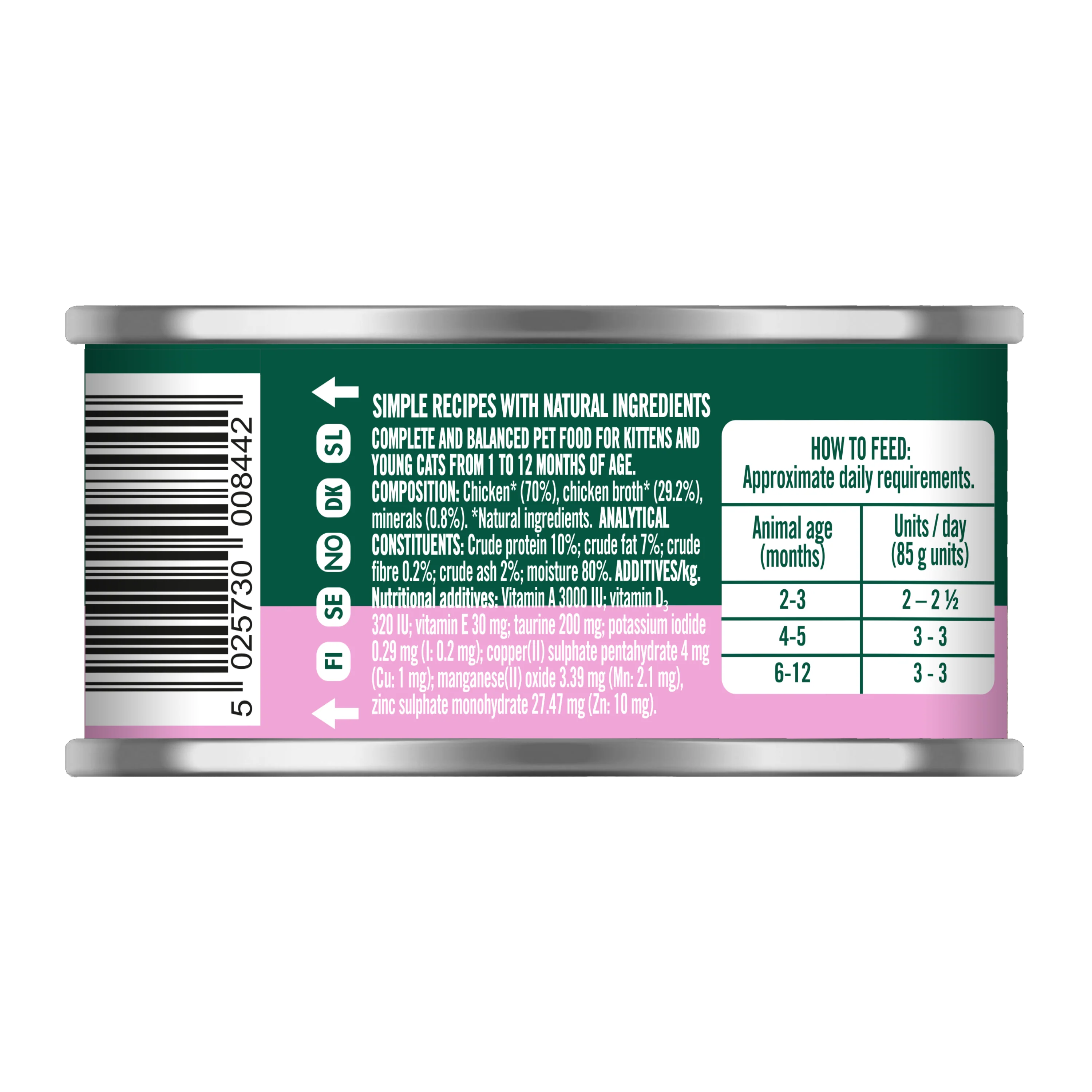 Natures Menu Cat - Can Kitten Chicken 85g - Image 3