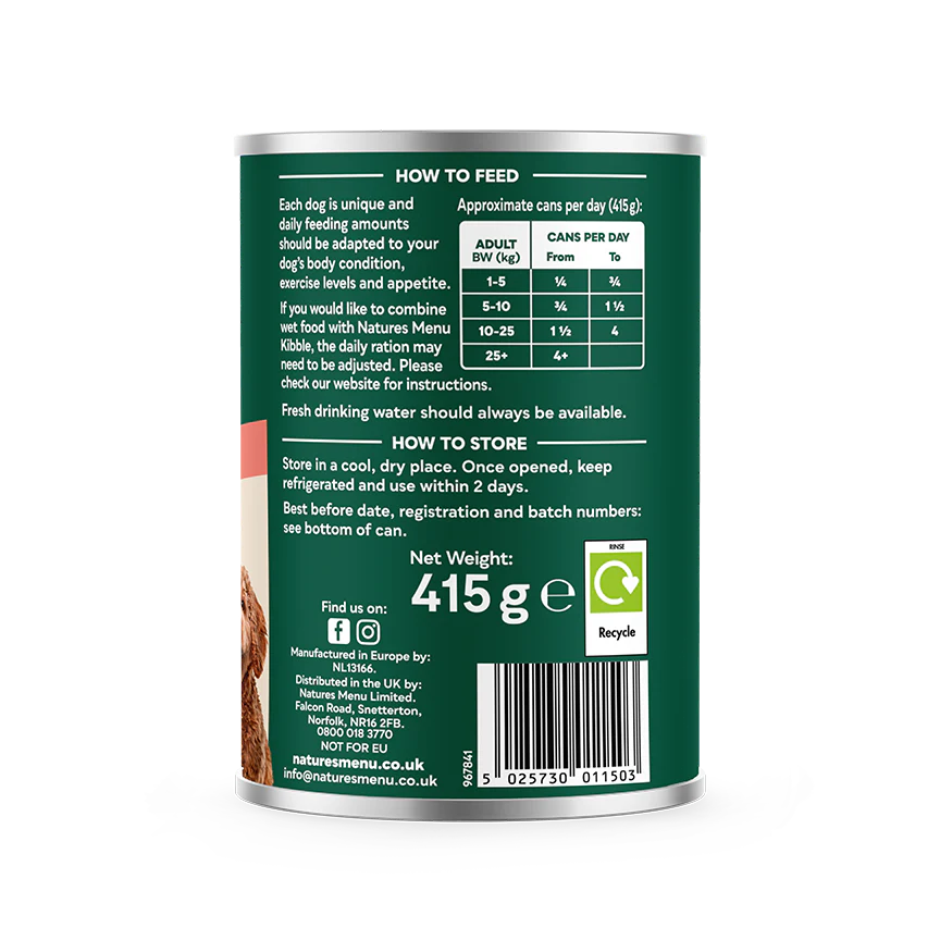 Natures Menu Dog - Beef Stew Can 415g - Image 2