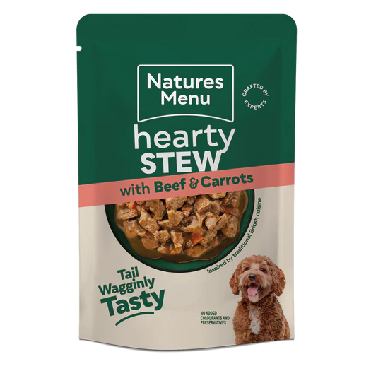 Natures Menu Dog - Beef Stew Pouches 8x100g - Image 2