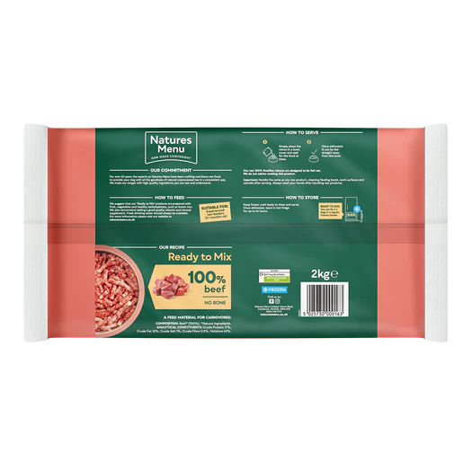 Natures Menu Dog - Frozen Freeflow Mince Beef 2kg - Image 2