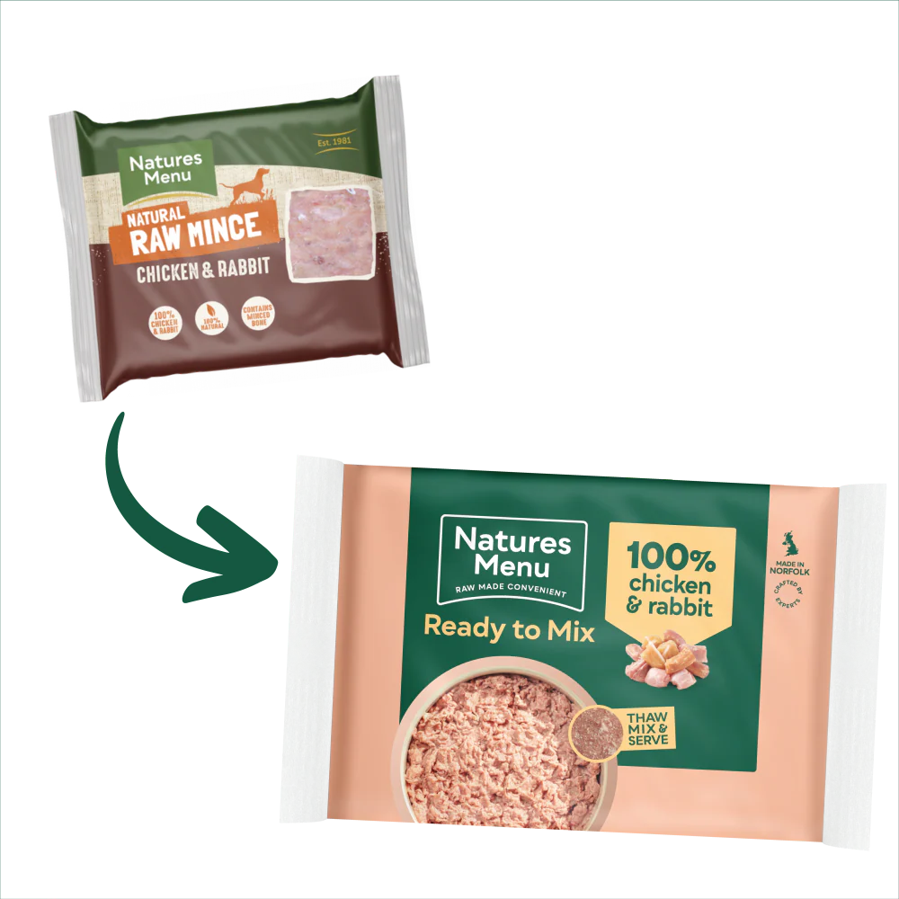 Natures Menu Dog - Frozen Just Mince Chicken & Rabbit 400g - Image 4