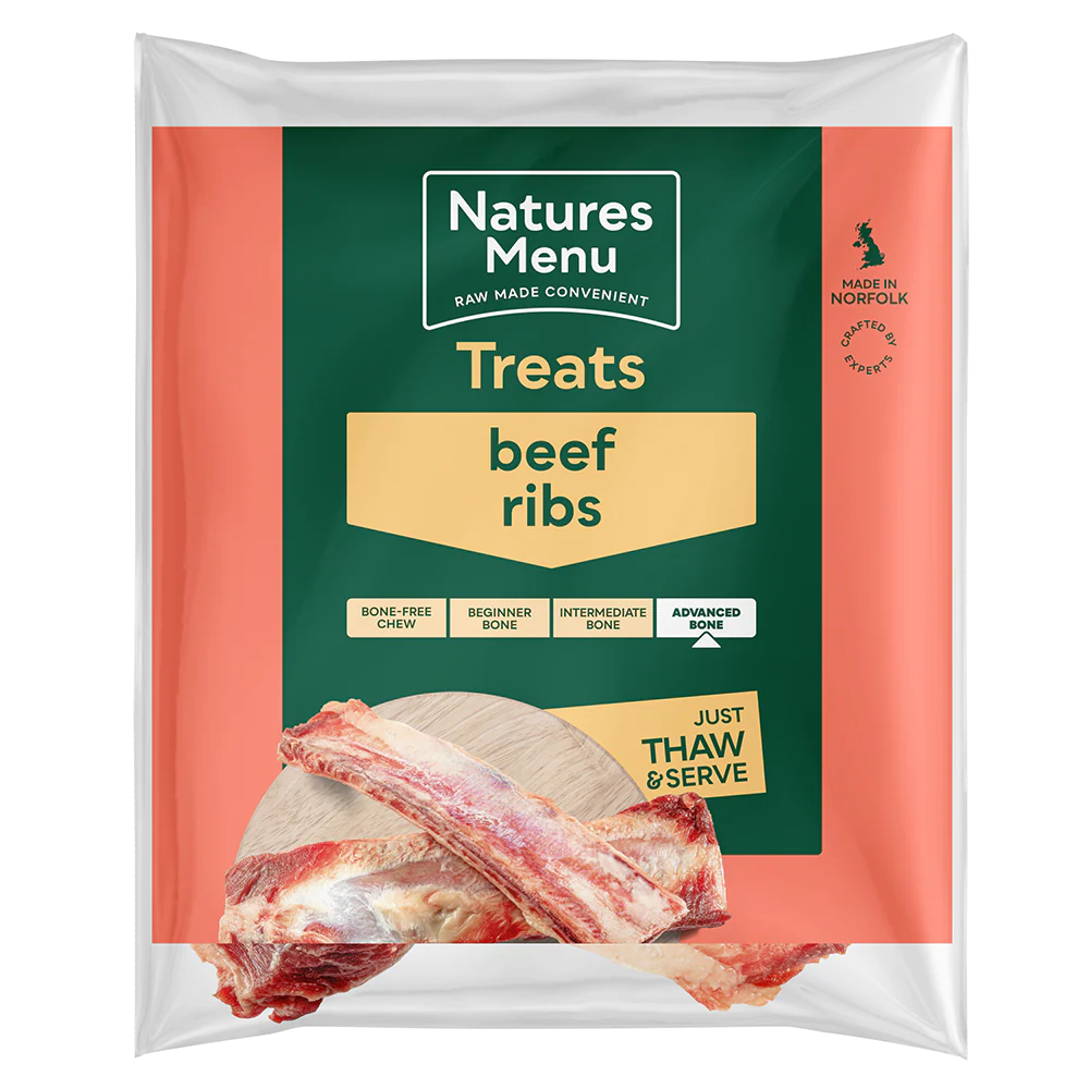 Natures Menu Dog - Natural Raw Treats Beef Ribs 2 pack