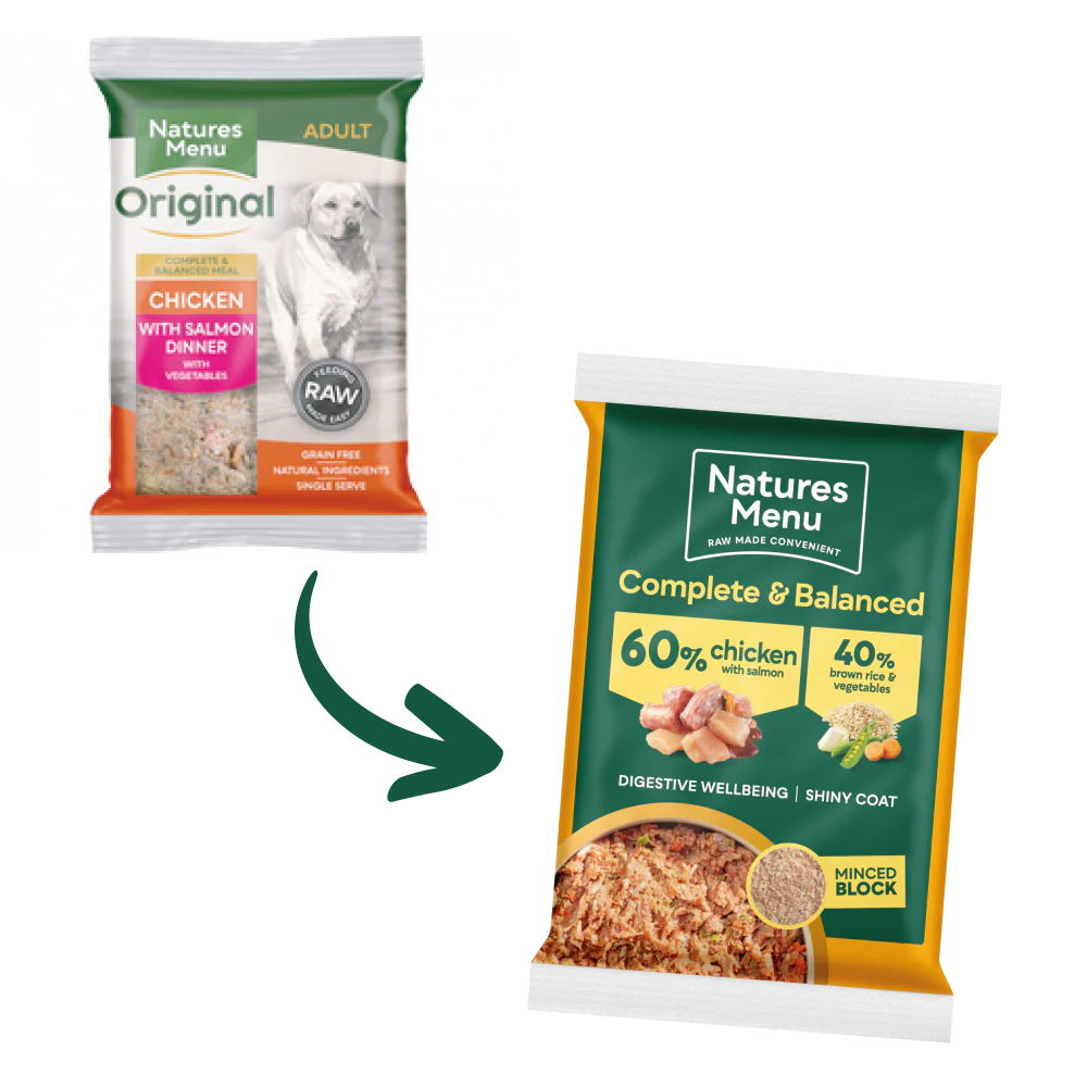 Natures Menu Dog - Complete & Balanced 60/40 Chicken With Salmon Block 300g - Image 3