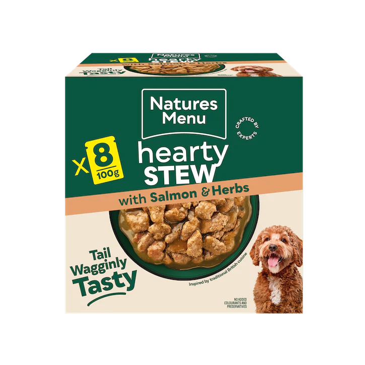 Natures Menu Dog - Salmon Stew Pouches 8x100g