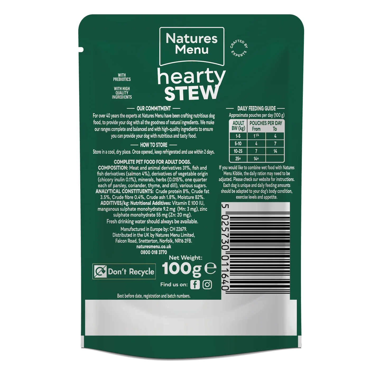Natures Menu Dog - Salmon Stew Pouches 8x100g - Image 3