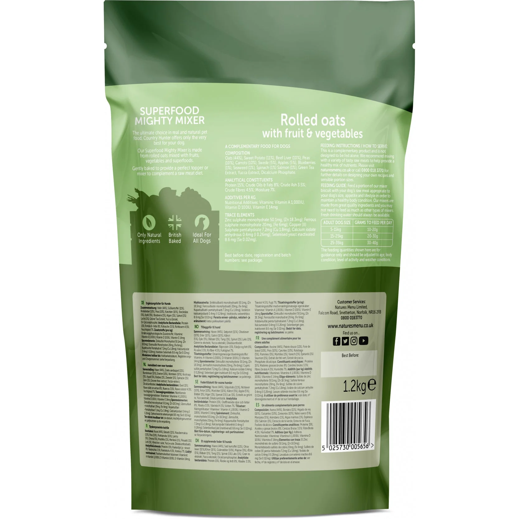 Natures Menu Dog - Superfood Mixer Biscuits 1.2kg - Image 2