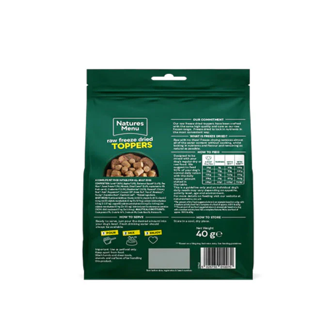 Natures Menu Dog - Freeze Dried Lamb Topper 40g - Image 2