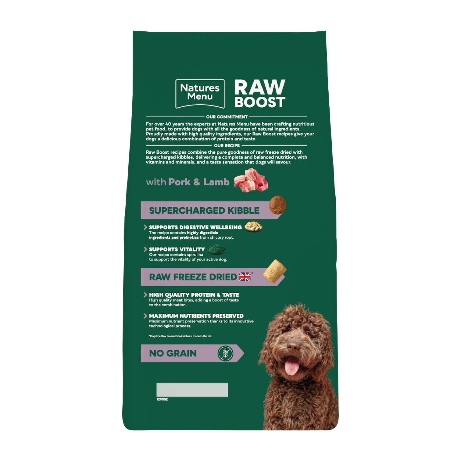Natures Menu Dog - Raw Boost Pork & Lamb No Grain 3kg - Image 3