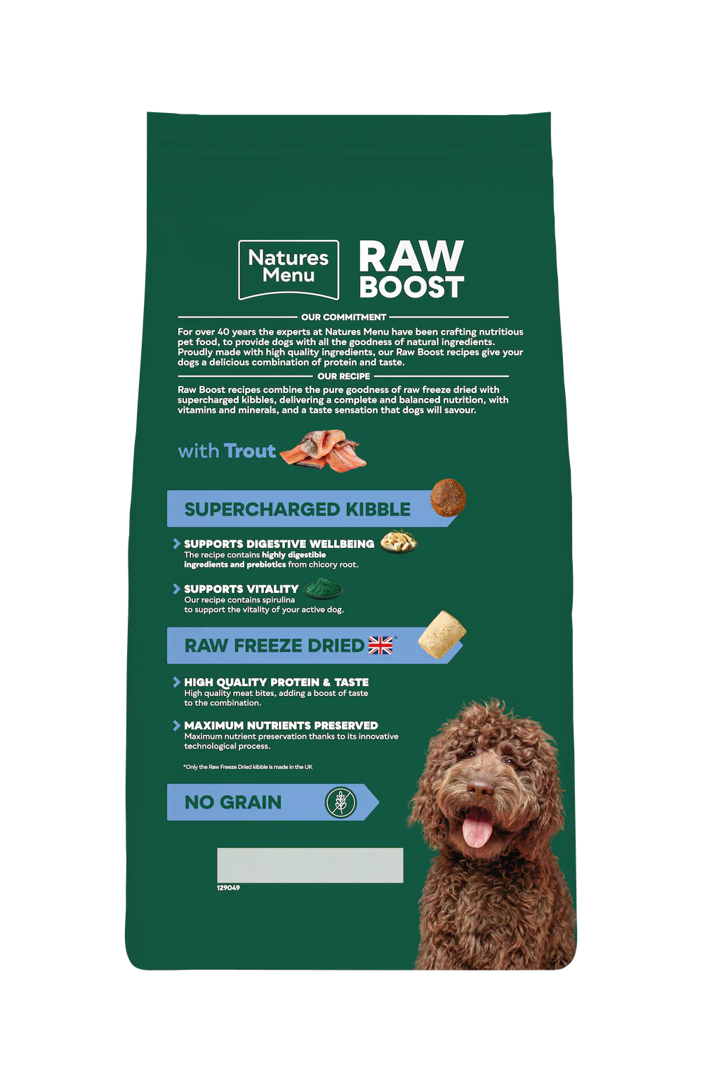 Natures Menu Dog - Raw Boost Trout & Fish No Grain 3kg - Image 3