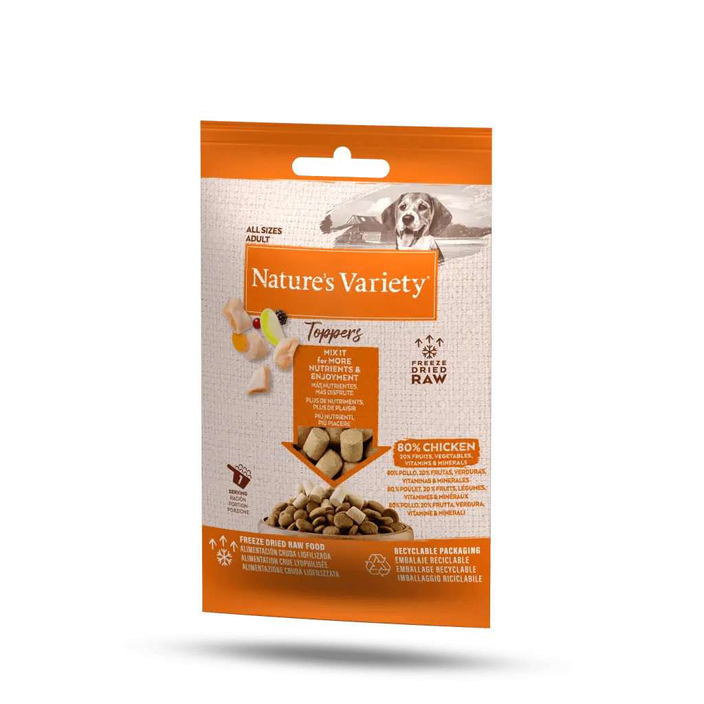 Natures Variety Dog - Complete Freeze Dried Food Chicken Toppers 15g