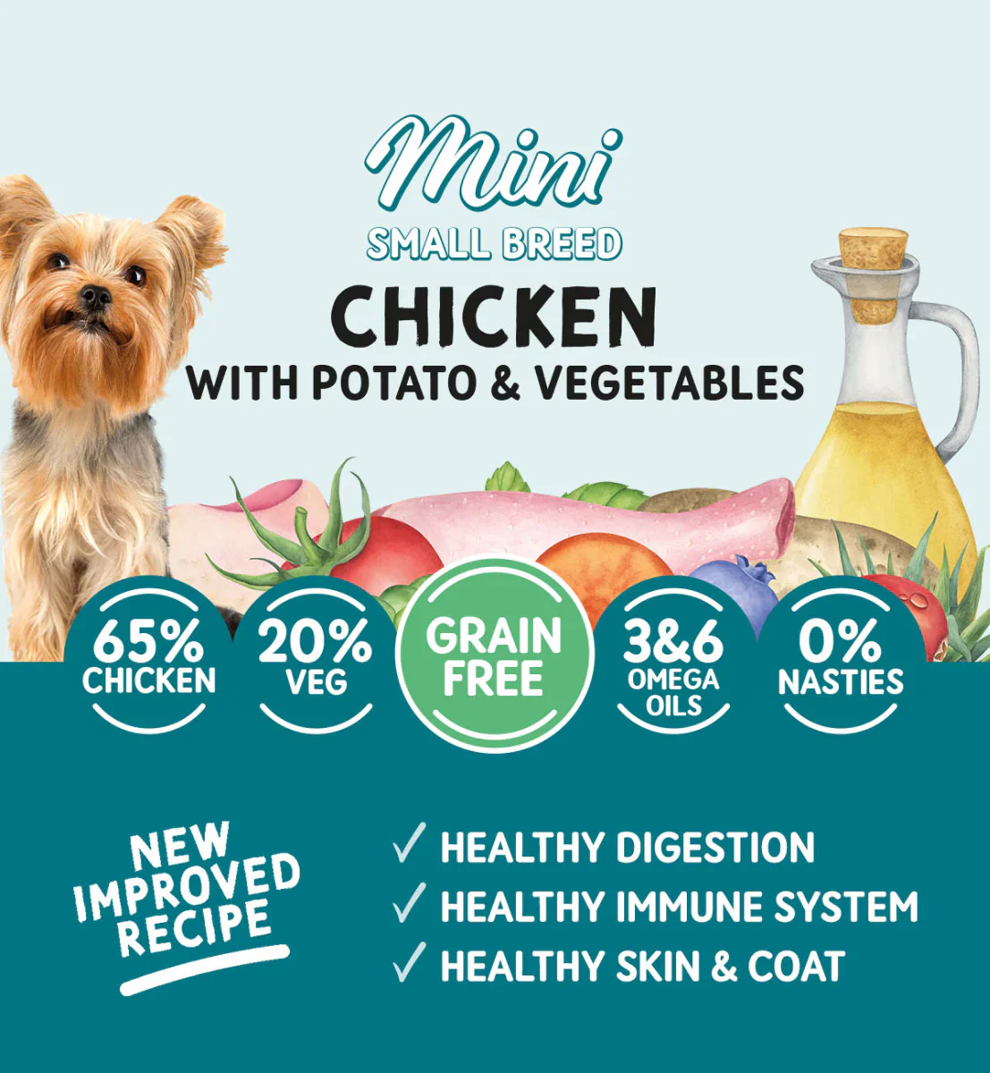 Naturo Dog - Adult Mini Pouch Grain Free Chicken, Potato & Veg 150g - Image 3