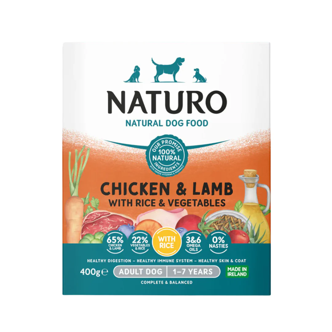 Naturo Dog - Chicken, Lamb, Rice & Veg 400g