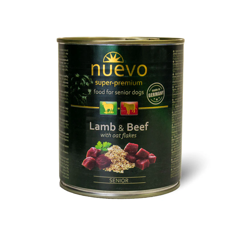 Nuevo Dog Senior Lamb & Beef With Oat Flakes 800g