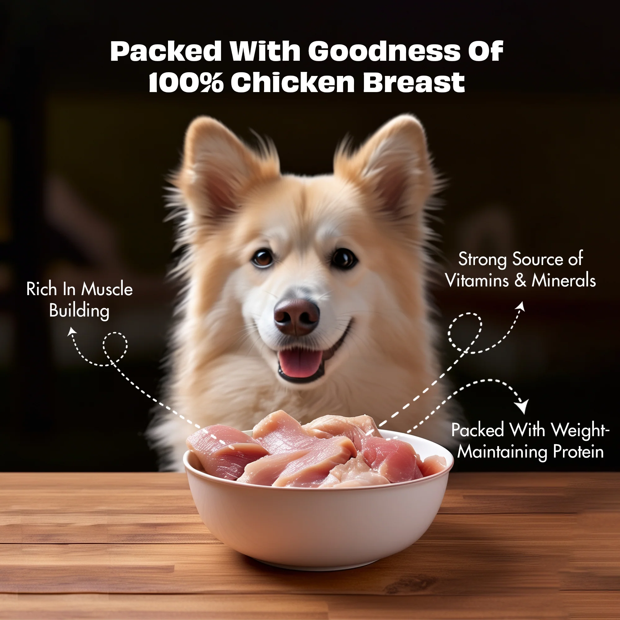 Pawfect Nature's Feast Freeze Dried Dog Treats Chicken Breast 200g - Image 4