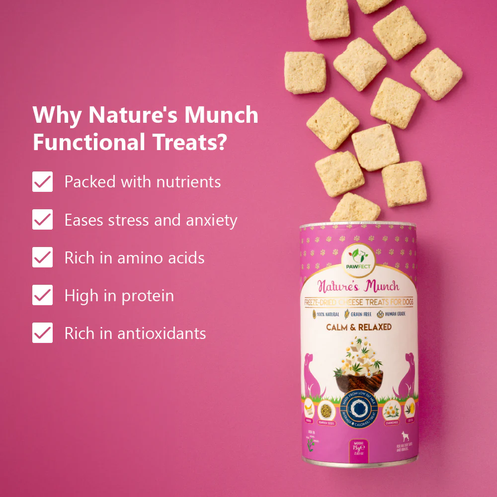 Pawfect Nature's Munch Freeze Dried Dog Treats Calm & Relaxed 75g - Image 3