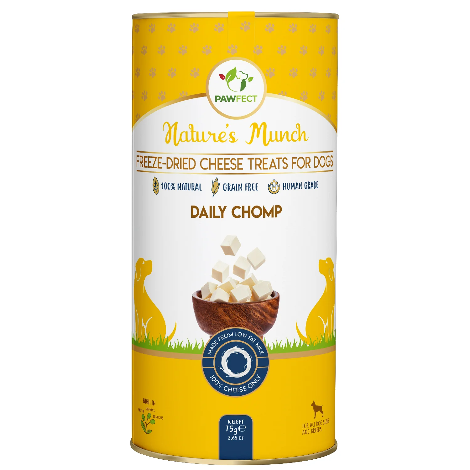 Pawfect Nature's Munch Freeze Dried Dog Treats Daily Chomp 75g