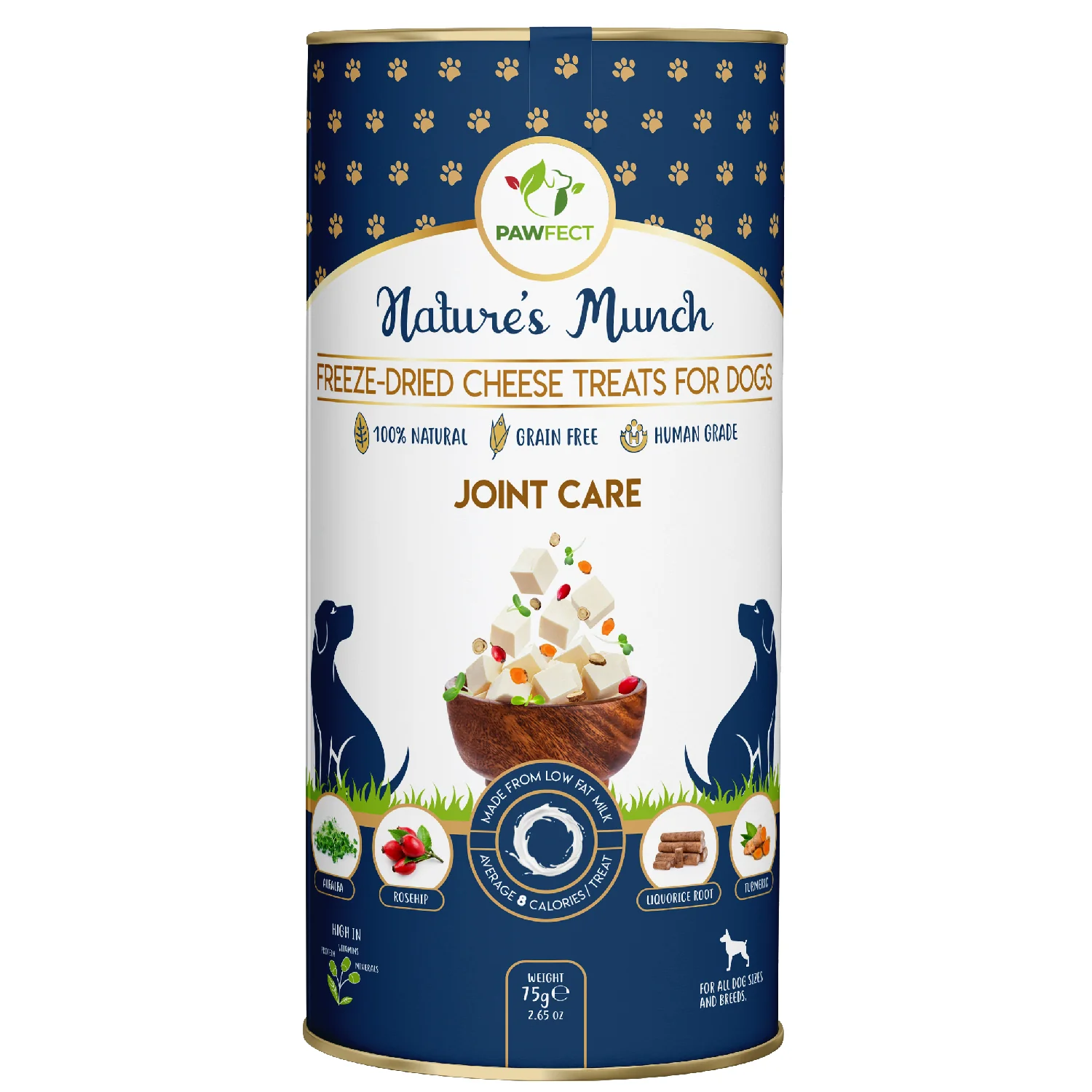 Pawfect Nature's Munch Freeze Dried Dog Treats Joint Care 75g