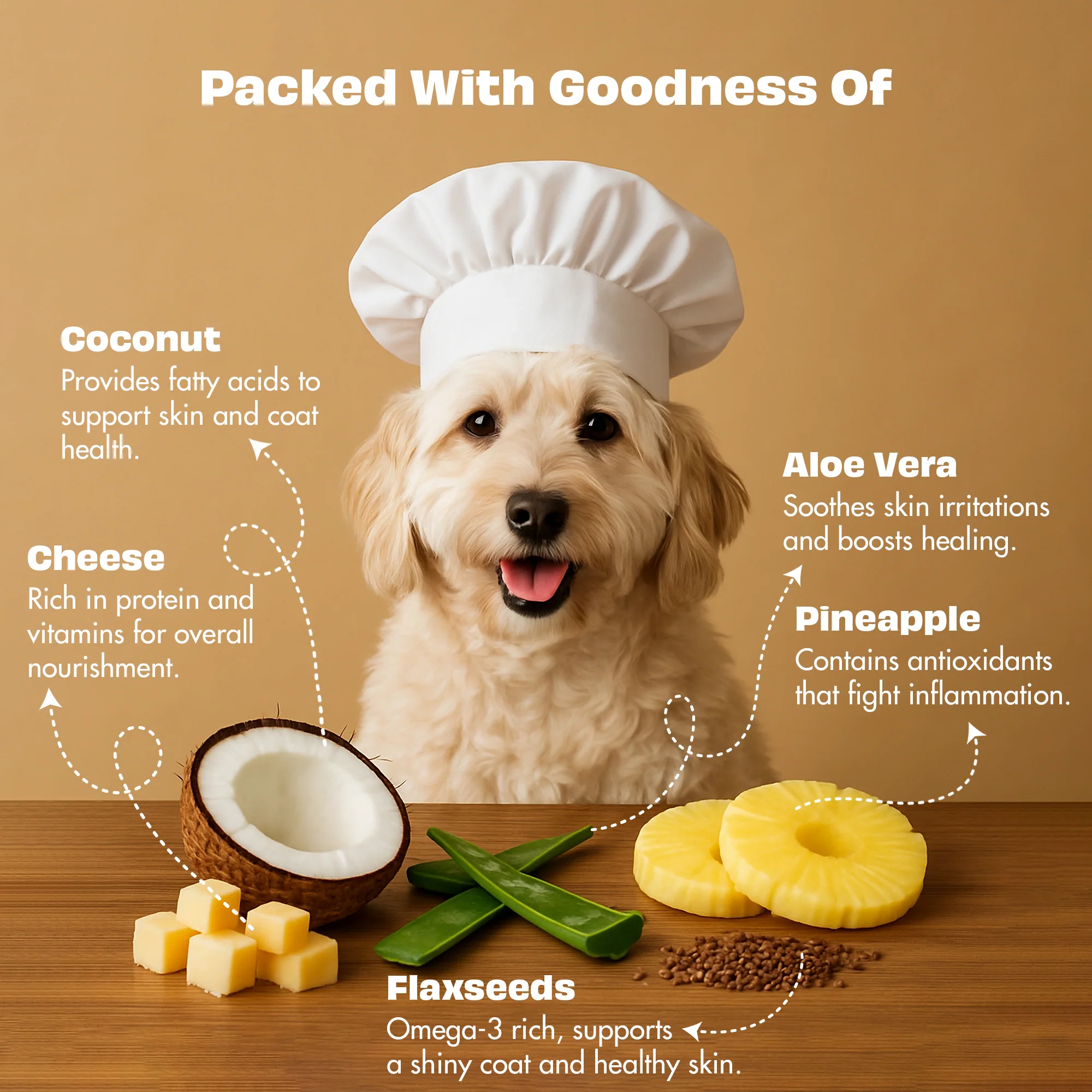 Pawfect Nature's Munch Freeze Dried Dog Treats Skin Care & Shine 75g - Image 5
