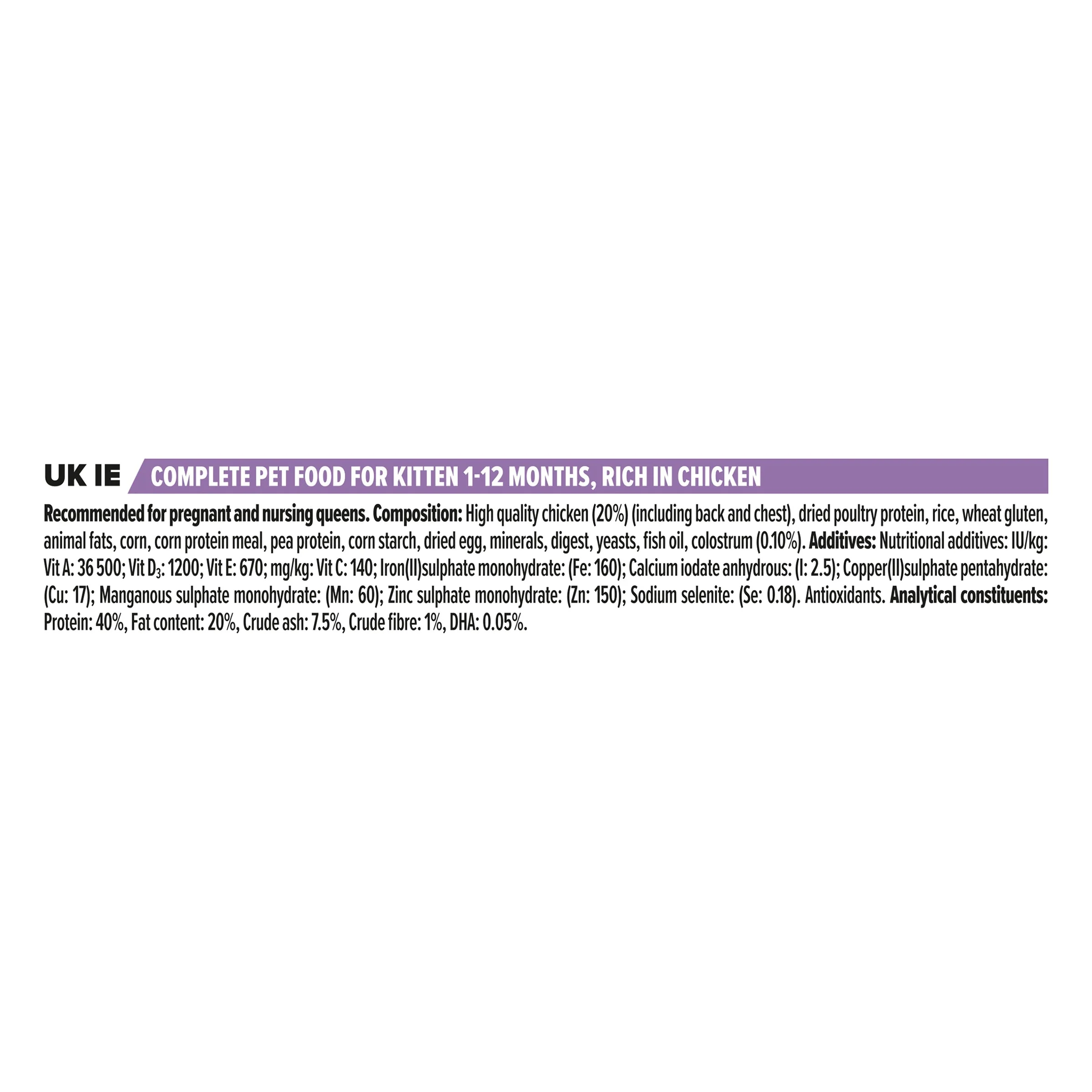 Pro Plan Cat - Kitten Heatlhy Start Chicken 3kg - Image 6
