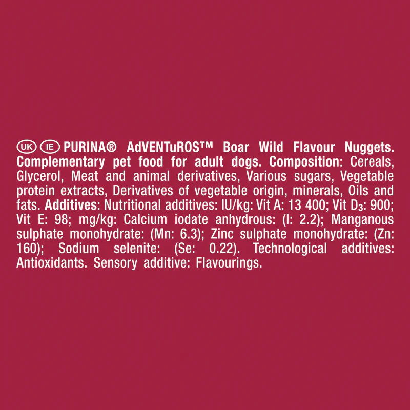 Purina Adventuros Nuggets Wild Boar Flavour 90g - Image 3