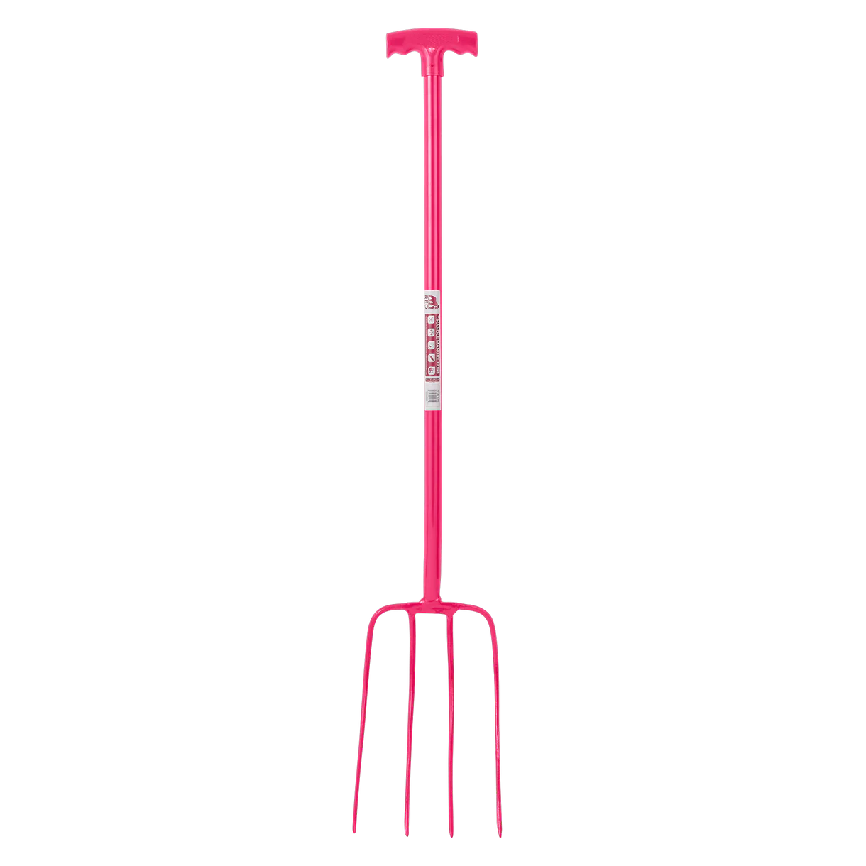 Red Gorilla 4 Prong Manure Fork with T Handle - Image 2