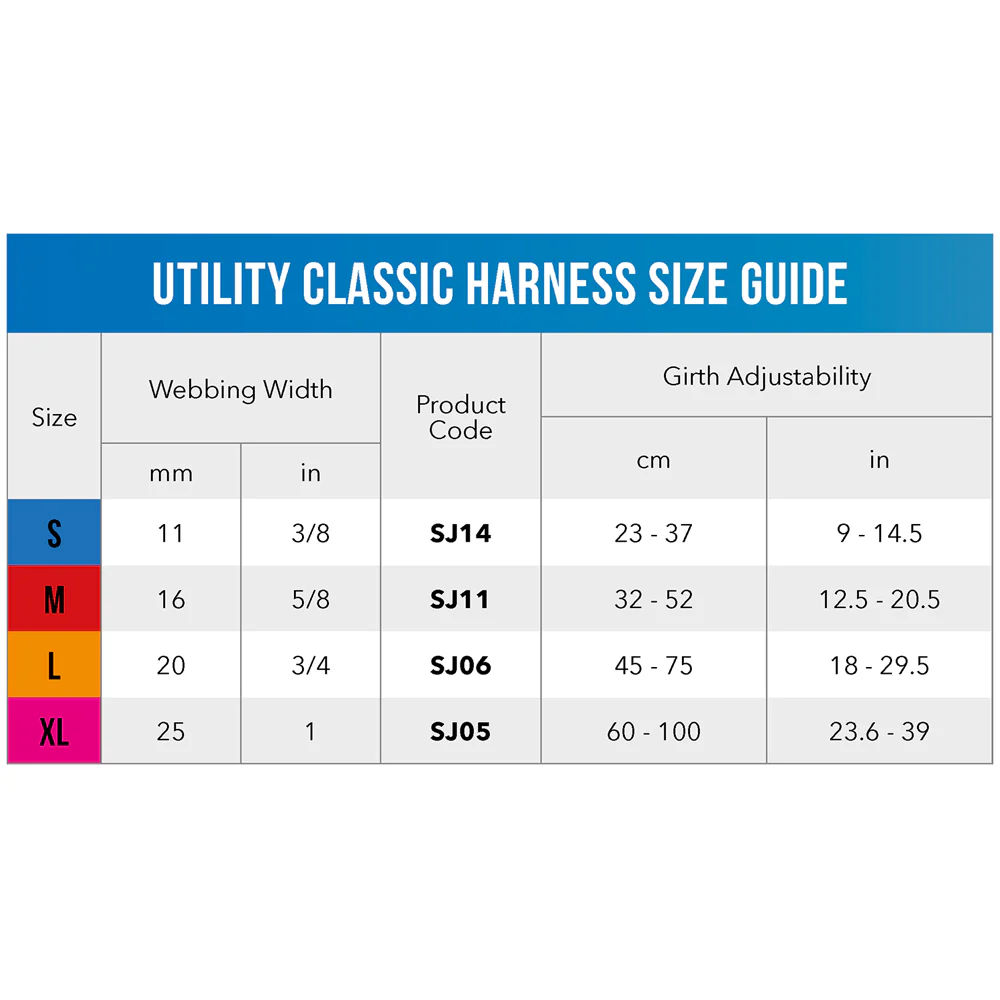 Rogz Classic Harness Dayglo Large 45-75cm - Image 2