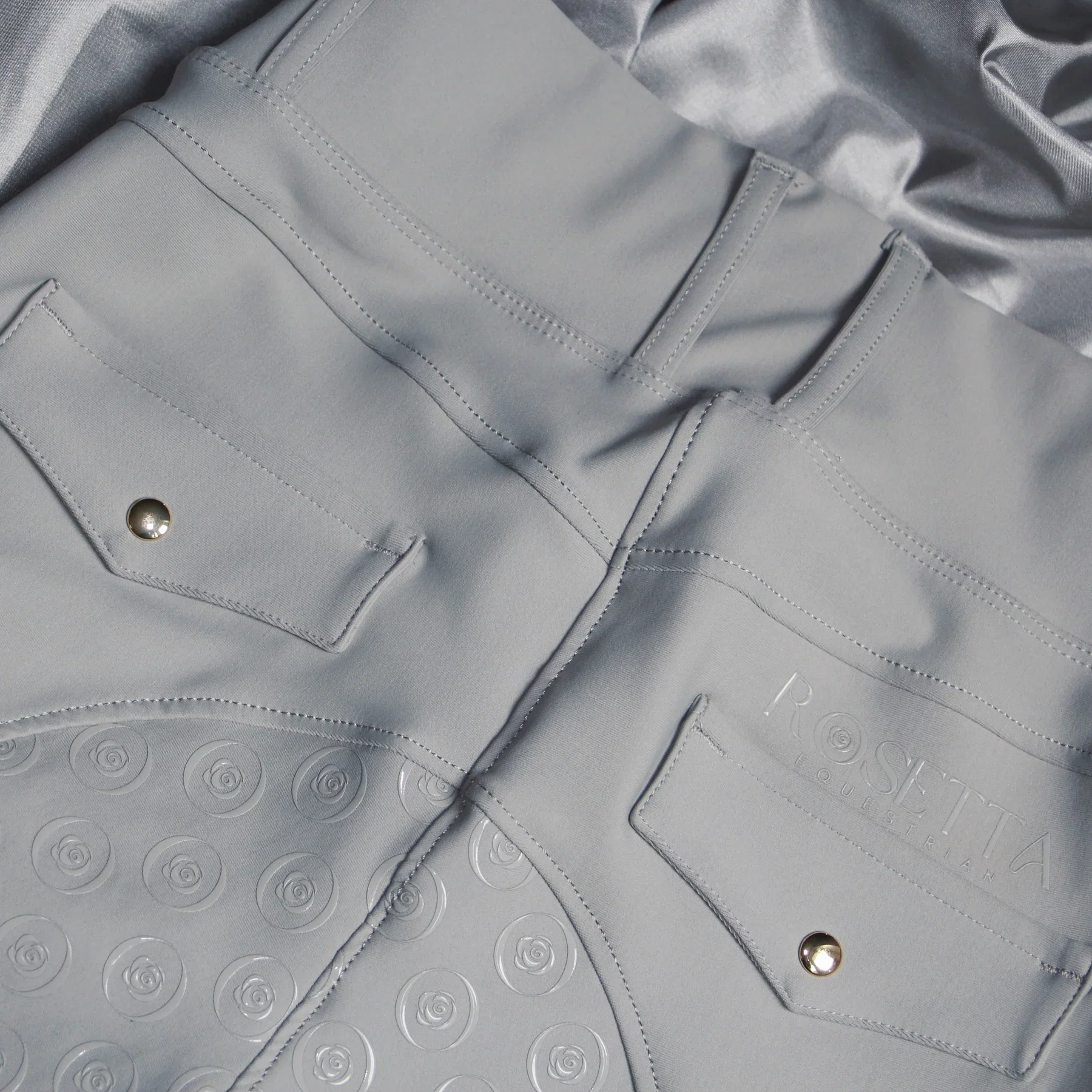 Rosetta Equestrian Silhouette Breeches Grey Moonstone - Image 3