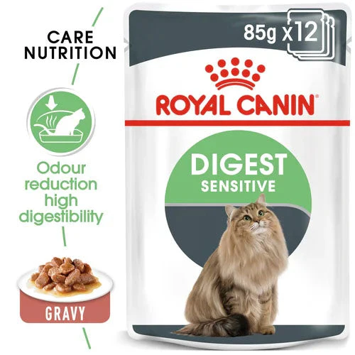 Royal Canin Cat - Pouch Box Digest Sensitive Care In Gravy 12x85g - Image 3