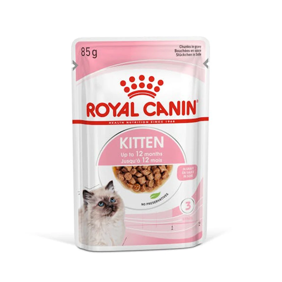 Royal Canin Cat - Pouch Box Kitten Gravy 12x85g