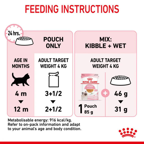 Royal Canin Cat - Pouch Box Kitten Jelly 12x85g - Image 2
