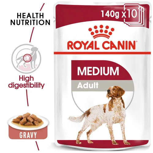 Royal Canin Dog - Pouch Box Medium Adult 10x140g - Image 3