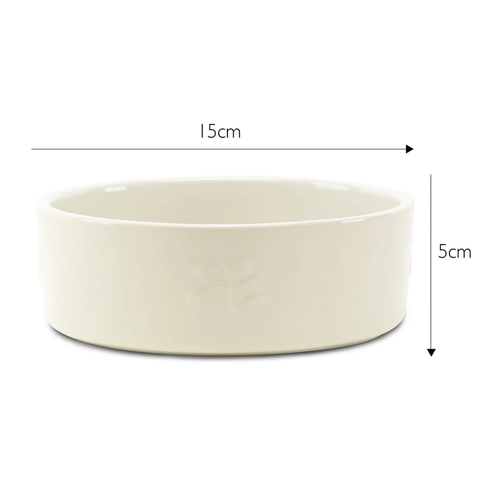 Scruffs Icon Food Bowl 15cm Cream - Image 2