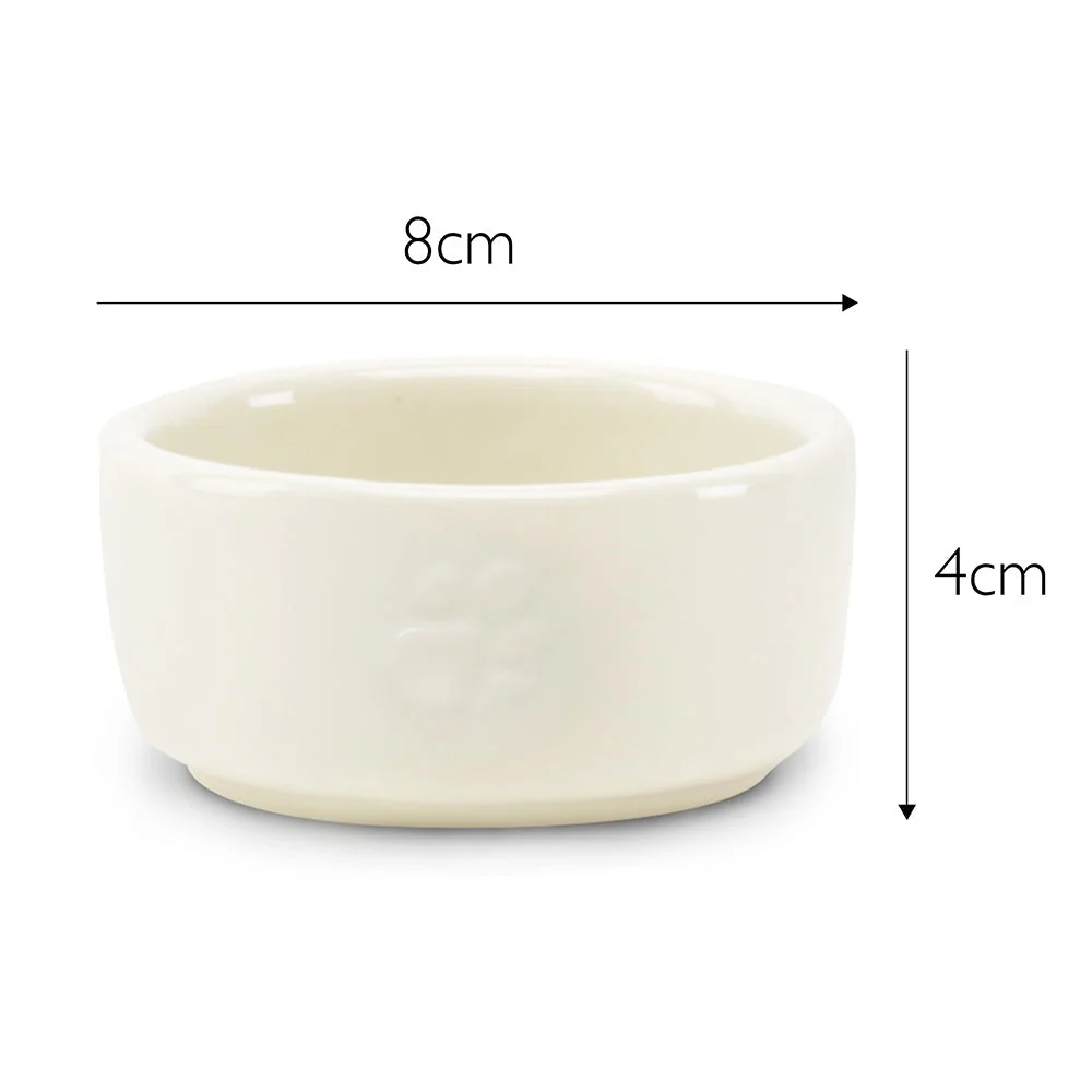 Scruffs Icon Small Pet Bowl 8cm Cream - Image 2