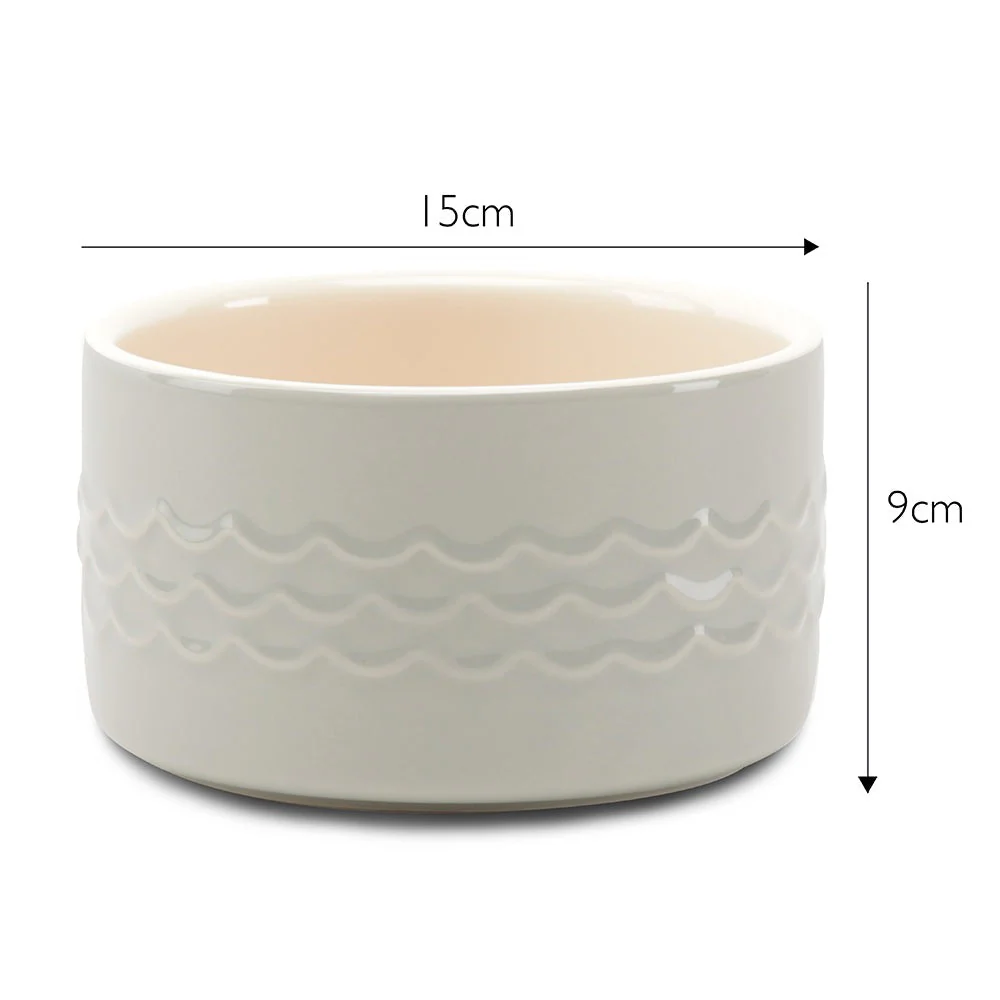 Scruffs Icon Water Bowl 15cm Light Grey - Image 2
