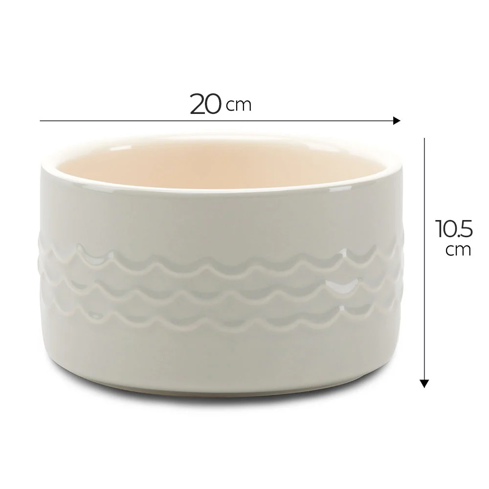 Scruffs Icon Water Bowl 20cm Light Grey - Image 2