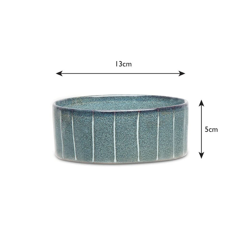 Scruffs Reactive Glaze Food Bowl Pinstripe 13cm - Image 2