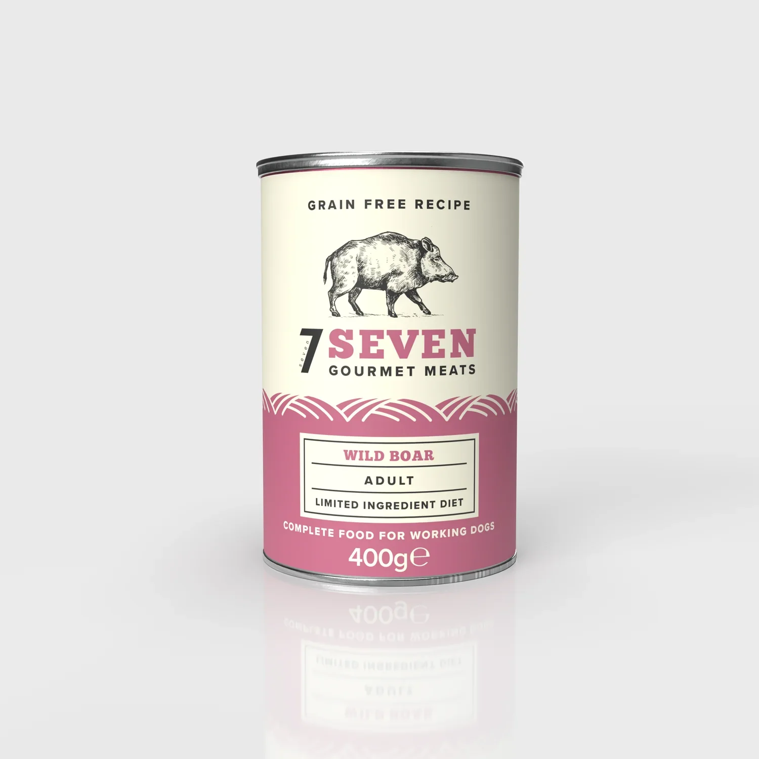Seven Dog - Adult Wild Boar Grain Free Tin 400g