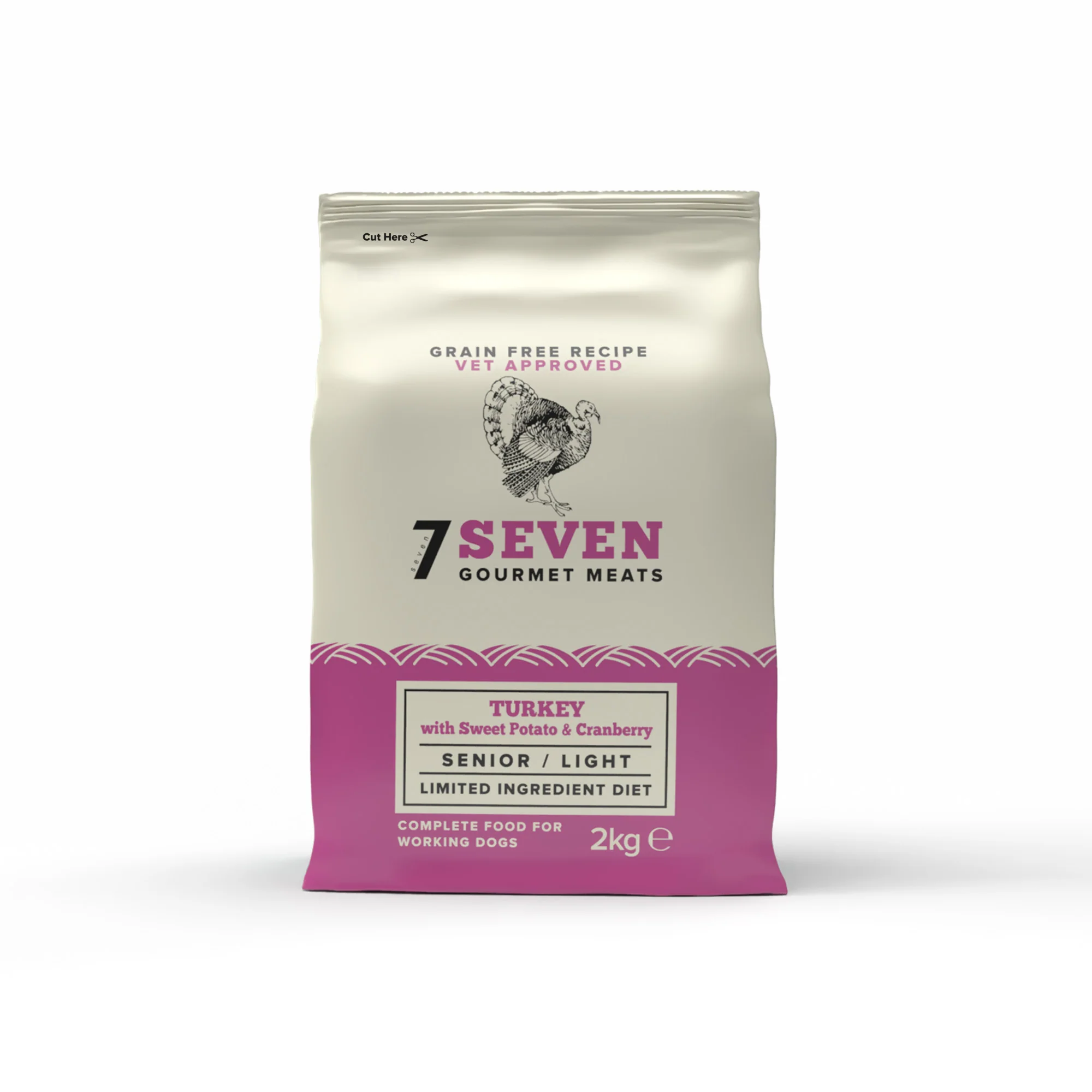 Seven Dog - Senior / Light Turkey with Sweet Potato & Cranberry Grain Free 2kg