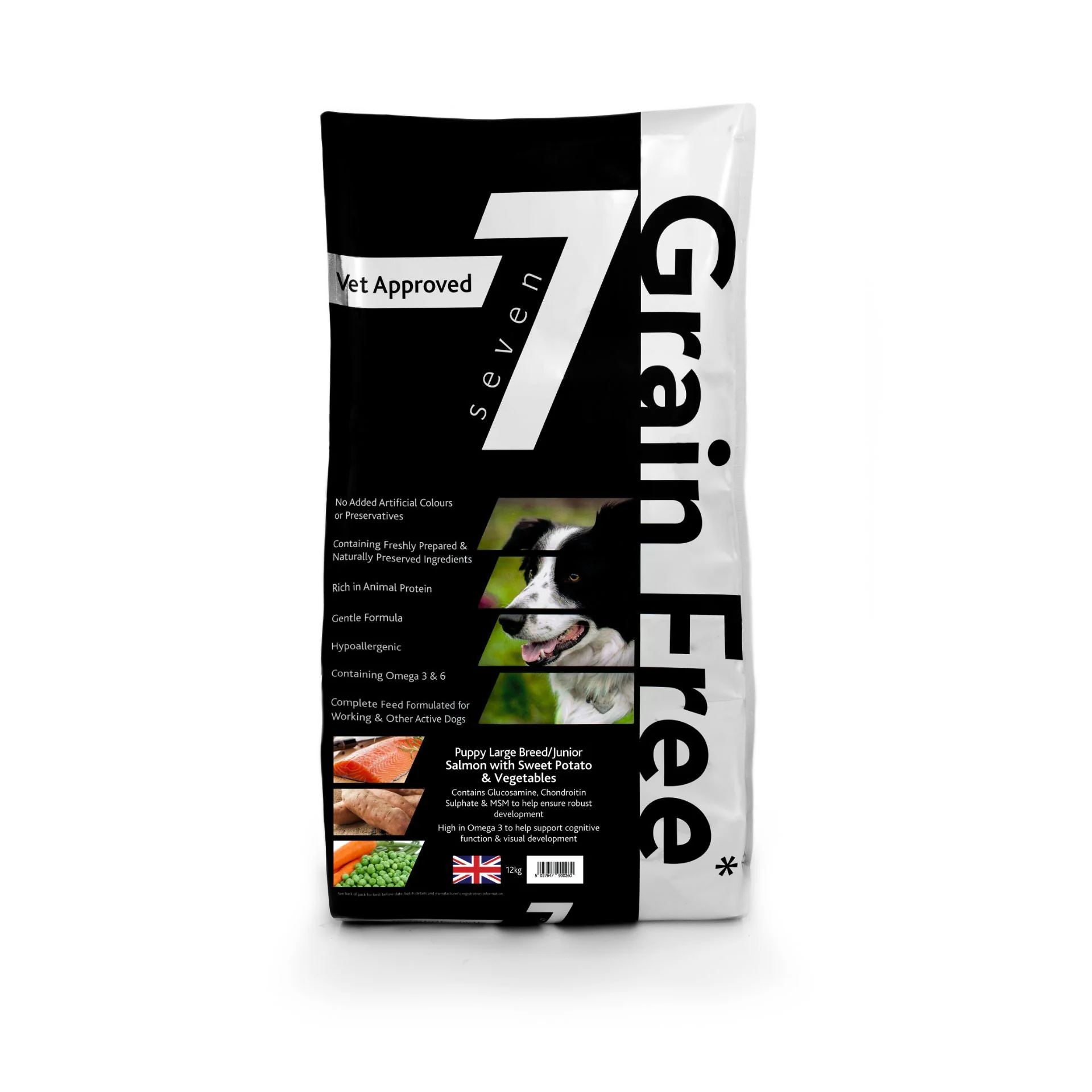 Seven Puppy - Large Breed Salmon with Sweet Potato & Vegetable Grain Free 12kg - Image 3