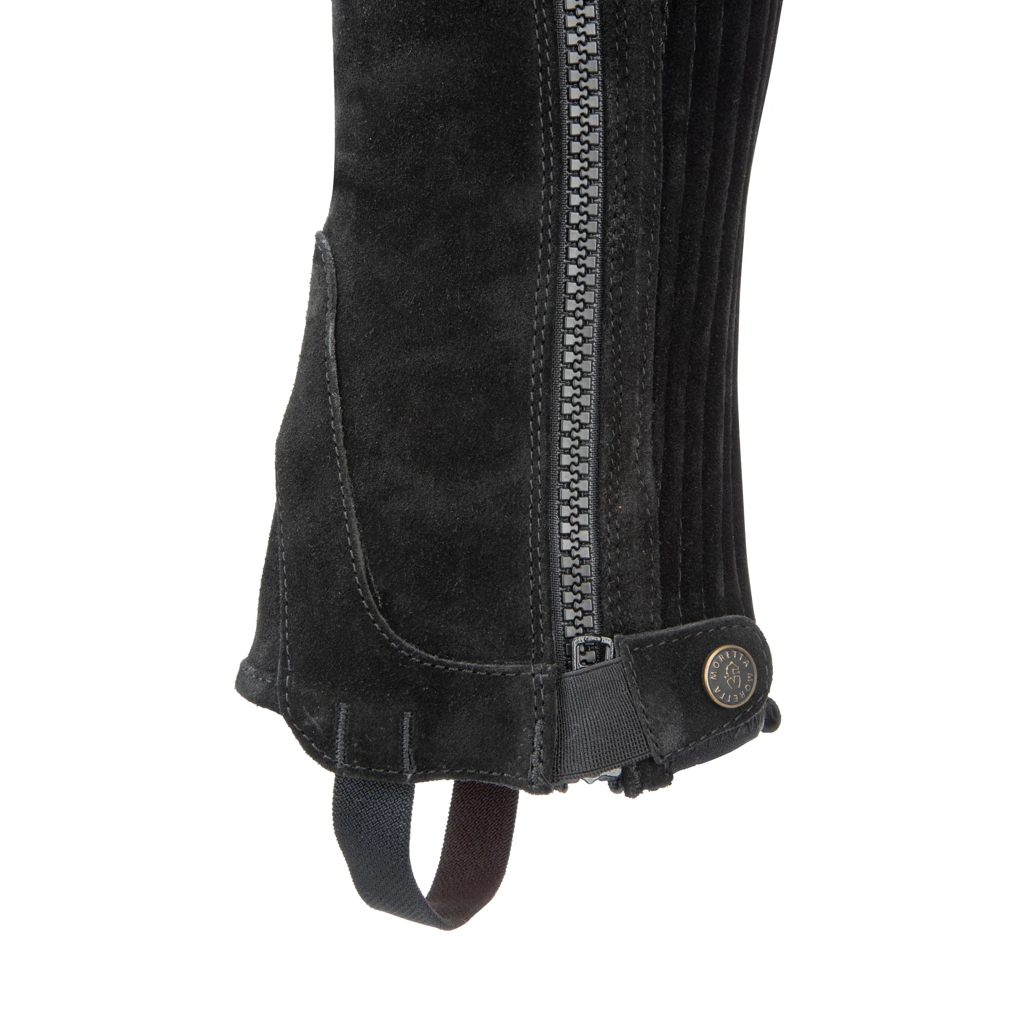 Shires Moretta Suede Half Chaps Adult Black - Image 6