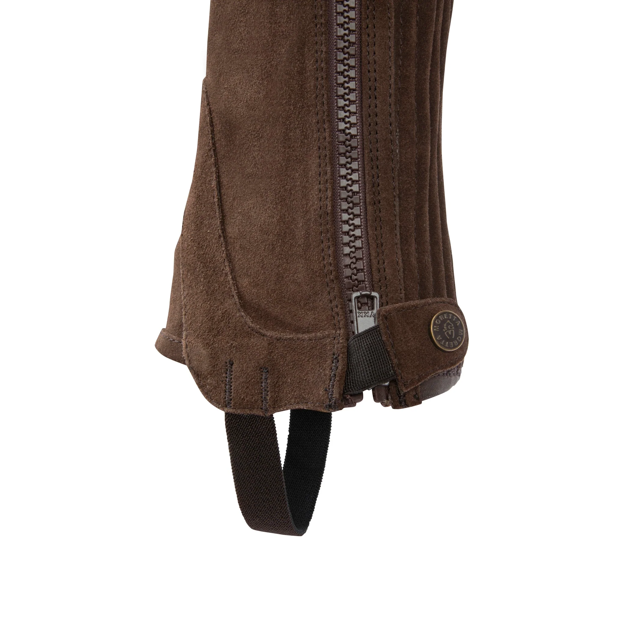Shires Moretta Suede Half Chaps Adult Brown - Image 4