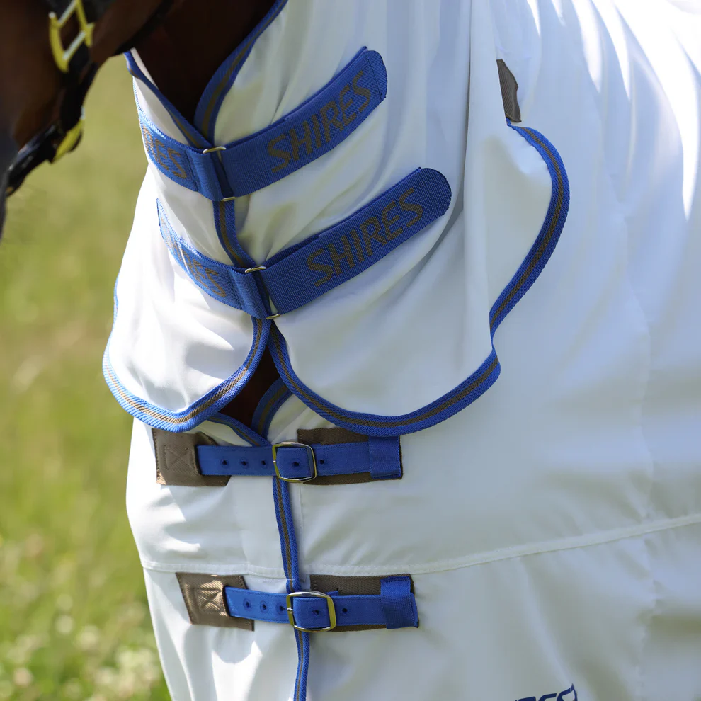 Shires Tempest Plus Sweet-itch Combo Rug White - Image 4