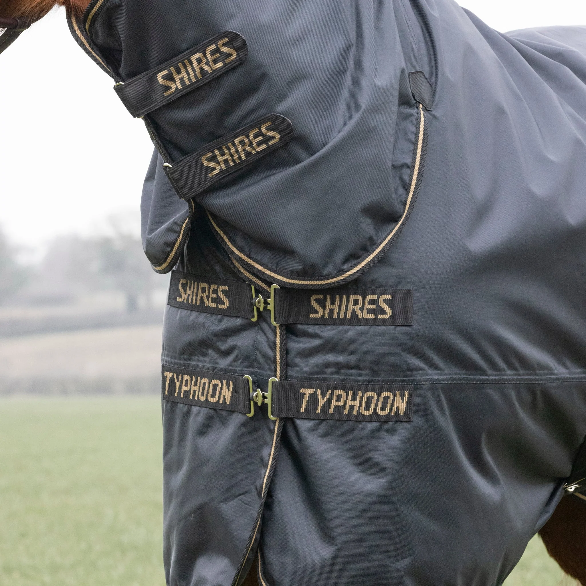 Shires Typhoon 50g Combo Turnout Rug Black - Image 3