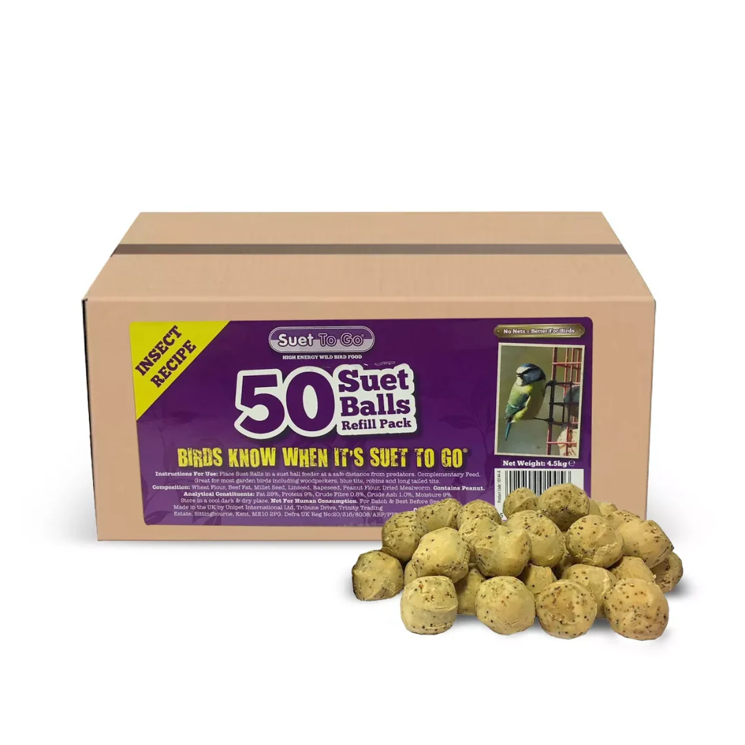 Suet To Go Insect Fat Balls 50 Pk Cardboard Refill - Image 2