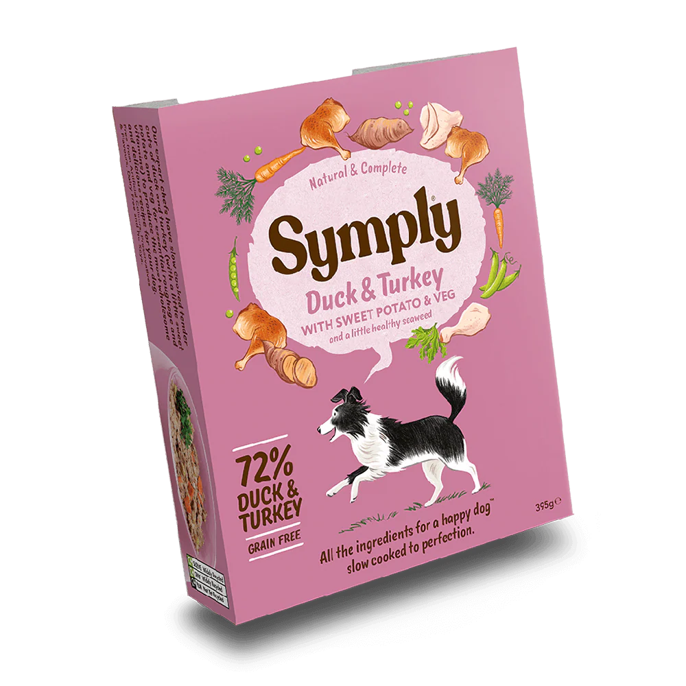 Symply Dog - Grain Free Adult Duck & Turkey With Sweet Potato & Veg 395g