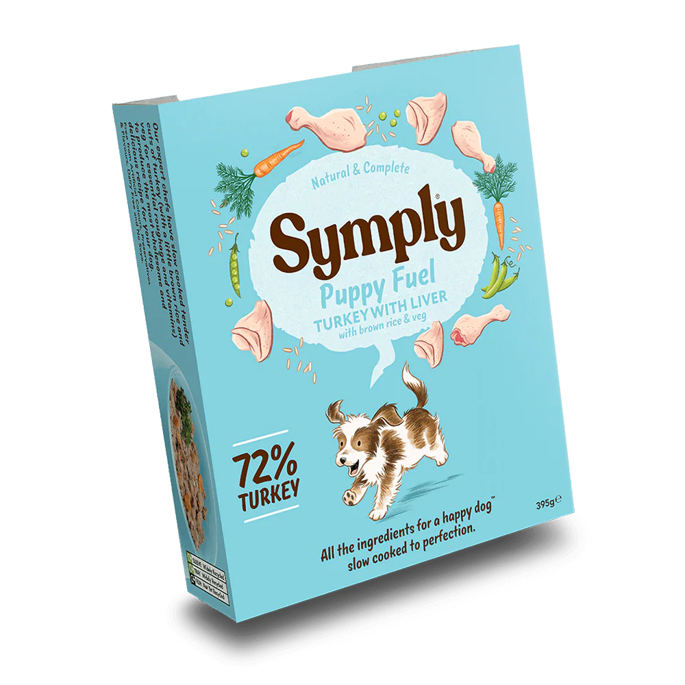 Symply Dog - Puppy Turkey With Liver, Brown Rice & Veg 395g